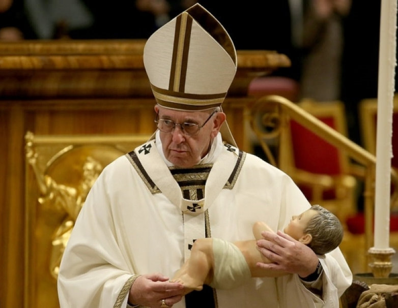 Toàn cảnh Giáo hoàng Francis cử hành thánh lễ mừng Chúa Giáng sinh