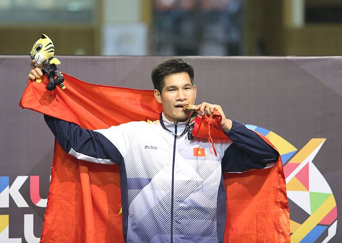 sea games 30 vo si le nguyen thanh long gianh hcv o bo mon pencak silat