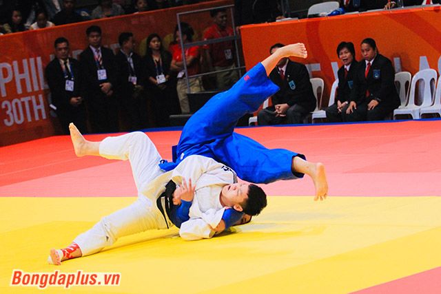 sea games 30 le anh tai gianh huy chuong vang judo hang duoi 90kg cua nam