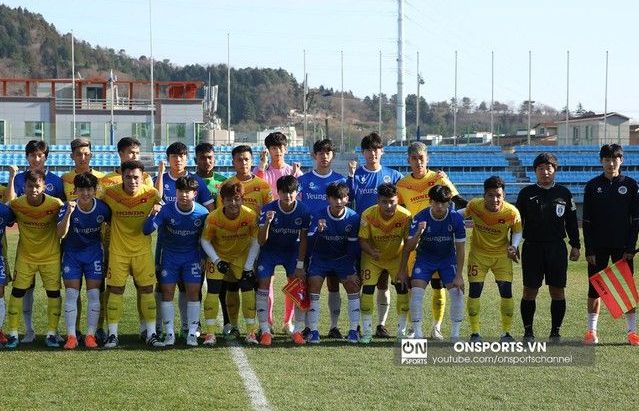 U23 Việt Nam hòa đối thủ sinh viên trong trận đầu tại Hàn Quốc