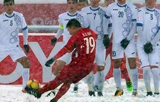 Siêu phẩm ‘cầu vồng tuyết’ của Quang Hải trở thành bàn thắng biểu tượng U23 châu Á