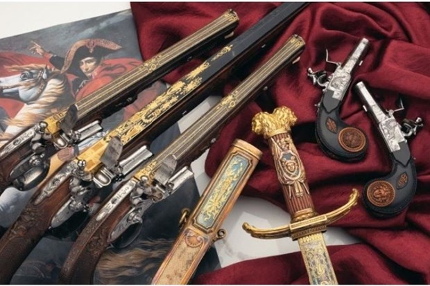 Bán đấu giá bộ sưu tập vũ khí gồm thanh kiếm và súng của Napoléon Bonaparte