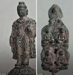 Tìm thấy hai bức tượng Phật cổ bằng đồng, lâu đời nhất tại Trung Quốc