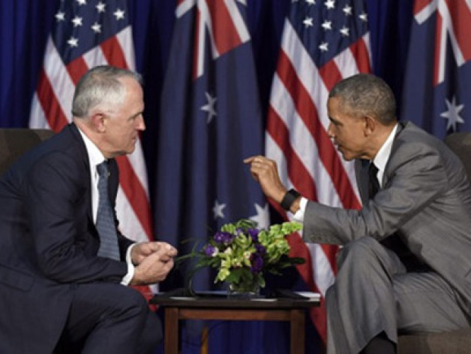 Lãnh đạo Mỹ-Australia hội đàm về Biển Đông và TPP