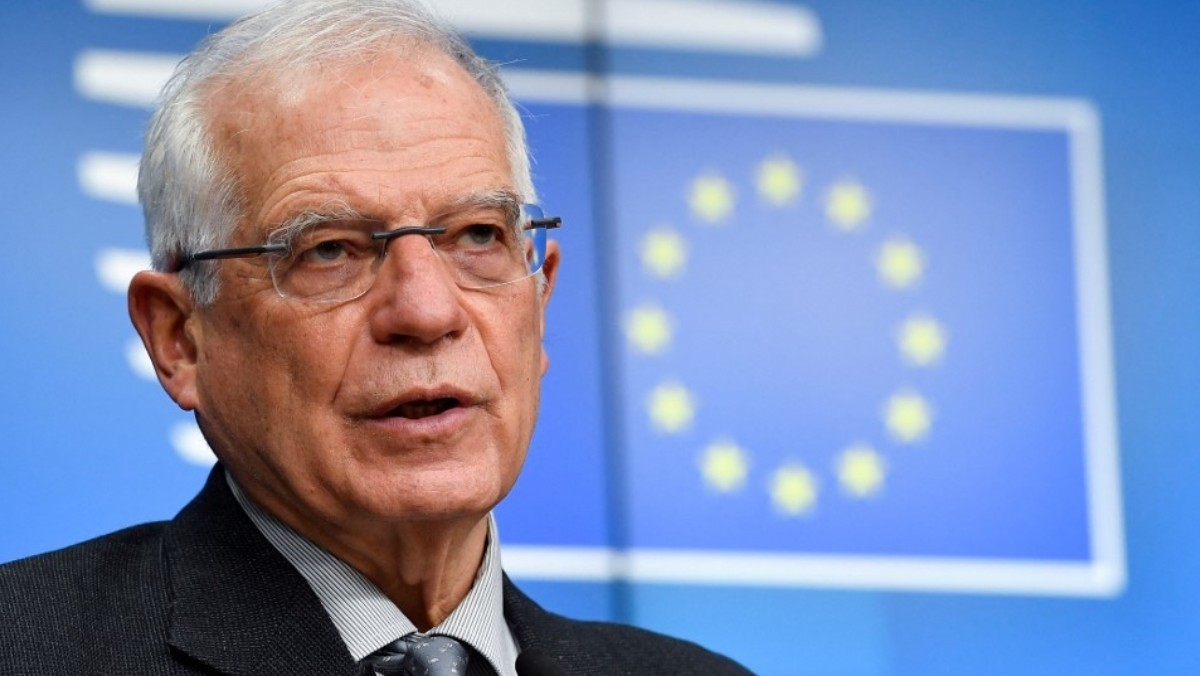 Quan chức cấp cao phụ trách an ninh và chính sách đối ngoại của Liên minh châu Âu (EU) Josep Borrell. (Nguồn: MRT)