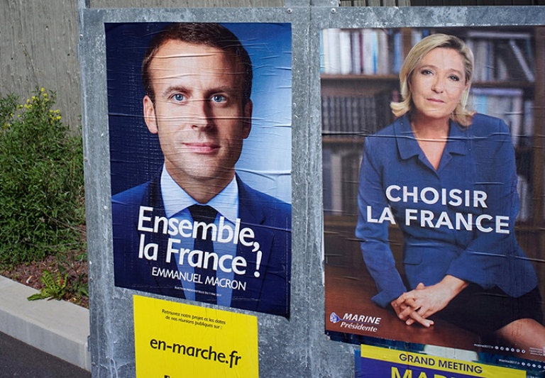 Bắt đầu bầu cử tổng thống vòng 2 tại Pháp