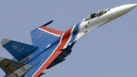 Máy bay chiến đấu Su-27 của Nga tập trận ở biển Baltic