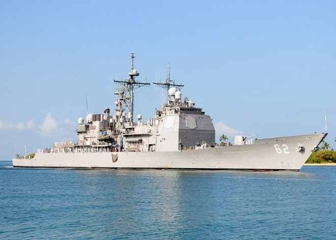 Tàu chiến Mỹ đi qua Eo biển Đài Loan