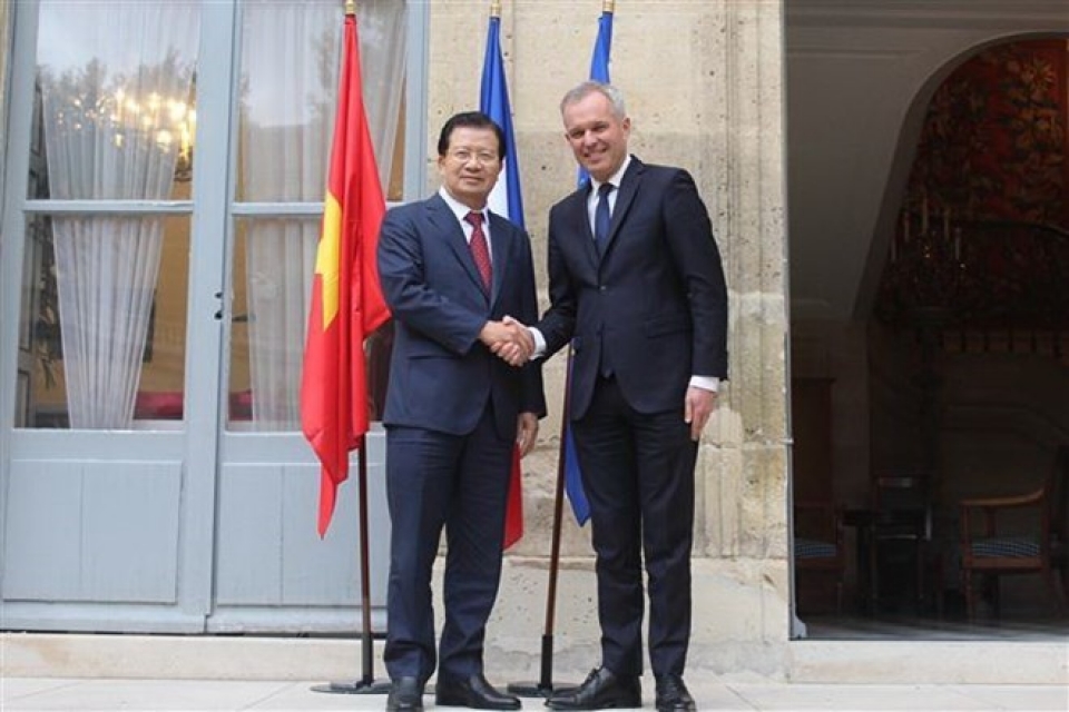 vietnamese deputy pm trinh dinh dung visits france