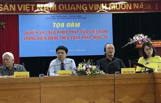Tọa đàm 'Quyền và lợi ích hợp pháp của Việt Nam trong Biển Đông theo luật pháp quốc tế'