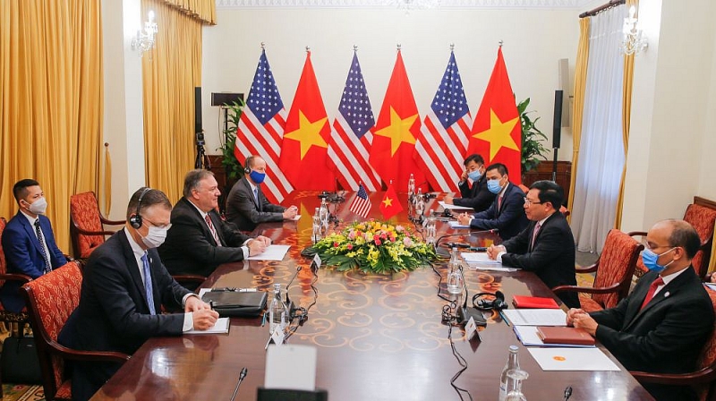 Phó Thủ tướng Phạm Bình Minh đón, hội đàm với Ngoại trưởng Mỹ