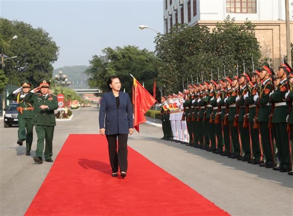 national assembly chairwoman visits military zone 1