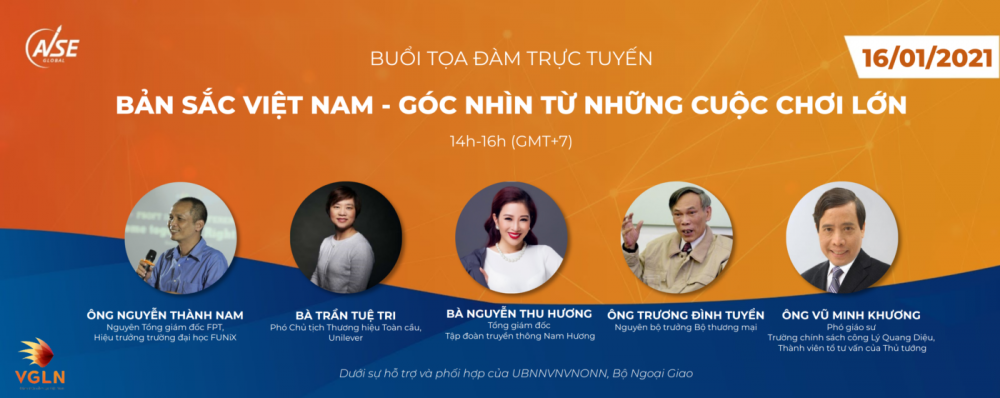 AVSE Global tổ chức Tọa đàm trực tuyến ‘Bản sắc Việt Nam: Góc nhìn từ những cuộc chơi lớn’
