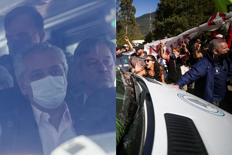 Xe chở Tổng thống Argentina bị người biểu tình tấn công