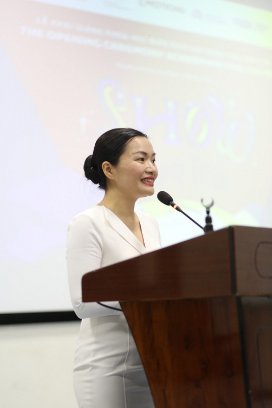 Giảng viên Kay Nguyễn tại khóa học. (Nguồn: Văn phòng UNESCO tại Việt Nam)