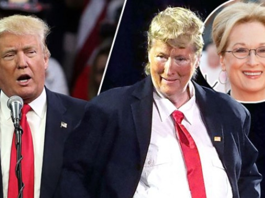 Merly Streep hóa thân thành tỉ phú Donald Trump