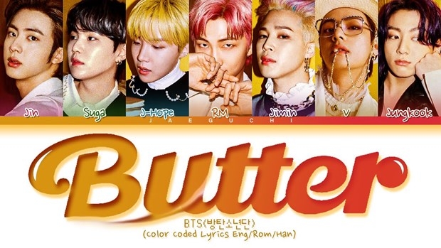Ca khúc Butter của BTS liên tiếp giữ vị trí quán quân tại bảng xếp hạng Billboard