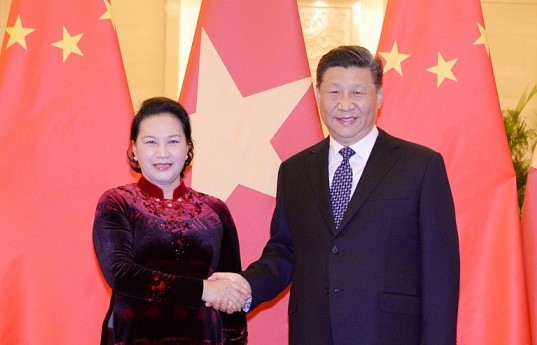 Chủ tịch Quốc hội Nguyễn Thị Kim Ngân hội kiến Tổng Bí thư, Chủ tịch Trung Quốc Tập Cận Bình