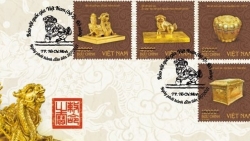 Phát hành bộ tem quý về bảo vật thời Trần, Nguyễn