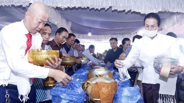 Đại lễ cầu siêu cho anh hùng liệt sĩ quân tình nguyện và chuyên gia Việt Nam hy sinh tại Lào