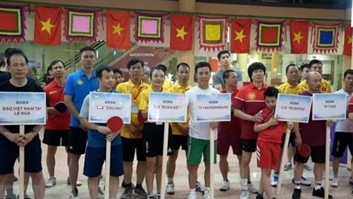 Cộng đồng người Việt tại Nga tổ chức giải đấu bóng bàn mừng Quốc khánh 2/9