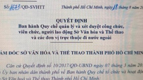 TP. Hồ Chí Minh kêu gọi nghệ sĩ khi ra nước ngoài phải giữ gìn hình ảnh người của công chúng