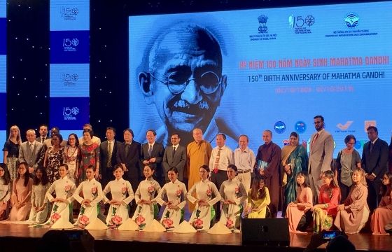 Kỷ niệm 150 năm ngày sinh của Mahatma Gandhi tại Hà Nội