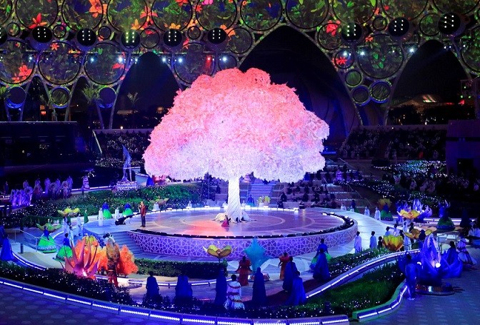 Bữa tiệc về hình ảnh tại Lễ khai mạc Triển lãm Thế giới World EXPO 2020