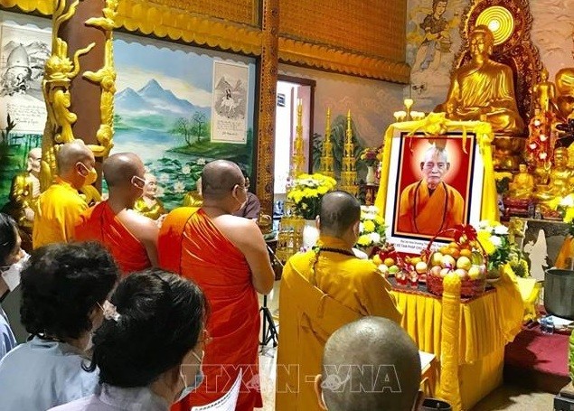 Chùa Phật tích tại Lào tổ chức lễ truy điệu Đại lão hòa thượng Thích Phổ Tuệ