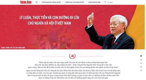 Khai trương trang thông tin về bài viết của Tổng Bí thư Nguyễn Phú Trọng