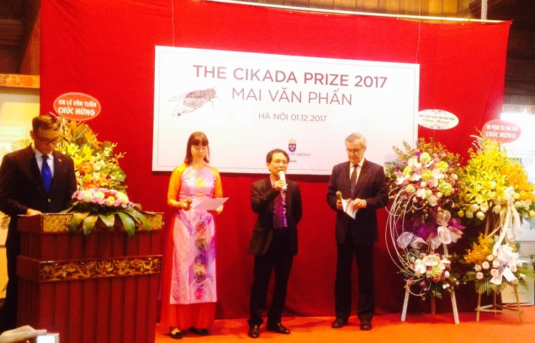 Nhà thơ Việt Nam thứ hai nhận Giải thưởng Cikada của Thụy Điển