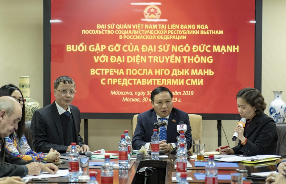 Đại sứ quán Việt Nam tại Nga gặp gỡ báo chí nhân dịp Xuân Kỷ Hợi