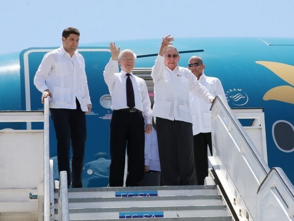 cpv leader nguyen phu trong wraps up state visit to cuba