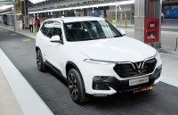 First Made-in-Vietnam VinFast car off the production line