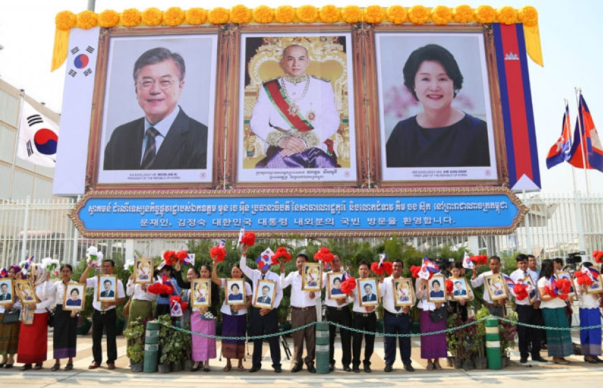 Tổng thống Hàn Quốc Moon Jae-in lần đầu tiên thăm Campuchia