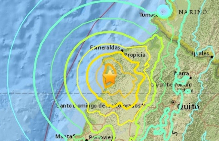 Động đất 7,8 độ richter rung chuyển Ecuador