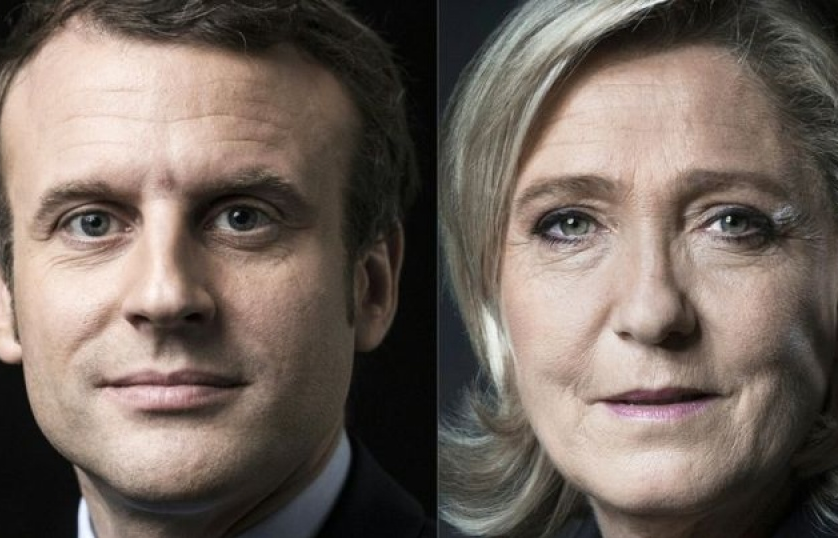 bau cu phap ong macron va ba le pen chi trich nhau sau vong 1