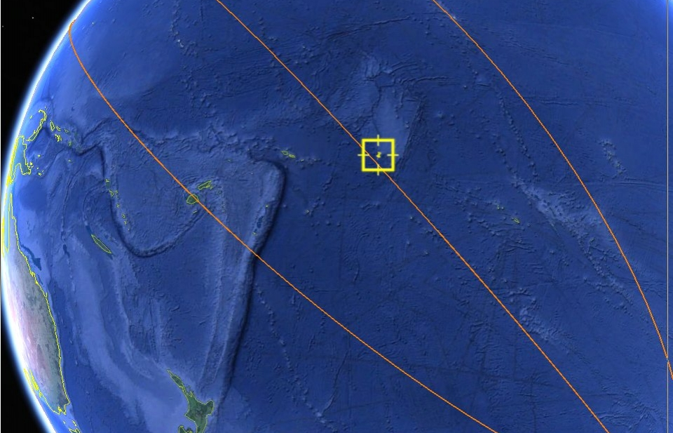 Trạm không gian Thiên Cung 1 đã rơi xuống khu vực Nam Thái Bình Dương