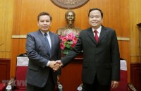 Vietnamese, Lao fronts discuss enhanced ties