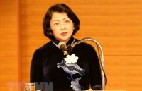 vice president dang thi ngoc thinh wraps up laos visit