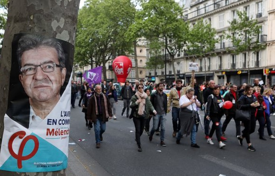Bầu cử Pháp: Cử tri của ông Mélenchon không ủng hộ ông Macron