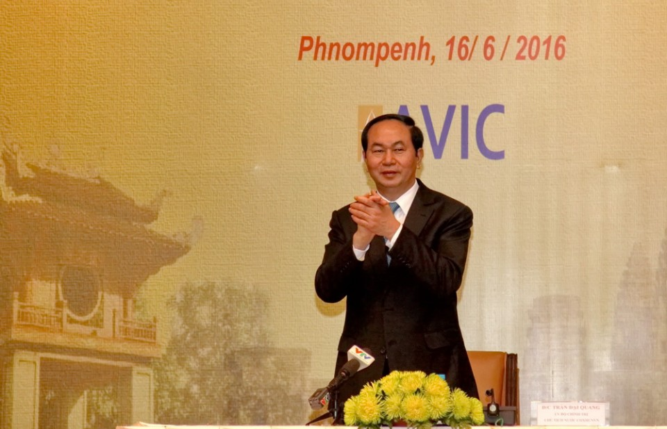 Chủ tịch nước gặp mặt các doanh nghiệp Việt Nam đầu tư vào Campuchia