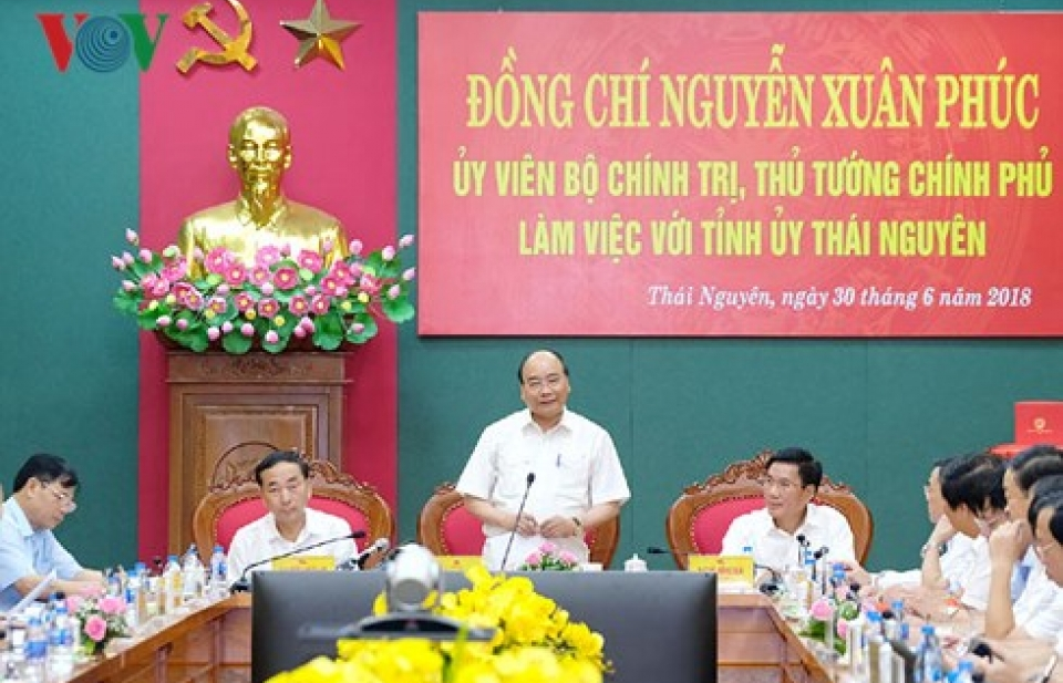 Thủ tướng hoan nghênh tỉnh Thái Nguyên phấn đấu tự cân đối ngân sách