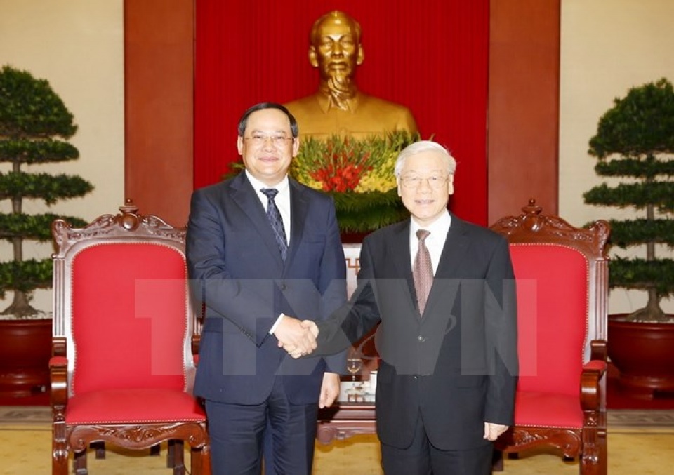 cpv general secretary hosts lao deputy prime minister