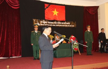 Đại sứ quán Việt Nam tại Nga tổ chức lễ viếng nguyên Tổng Bí thư Đỗ Mười