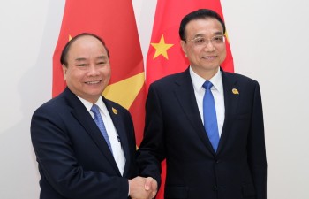 PM meets Chinese counterpart in Phnom Penh