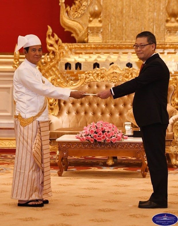 myanmar president lauds sound relations with vietnam