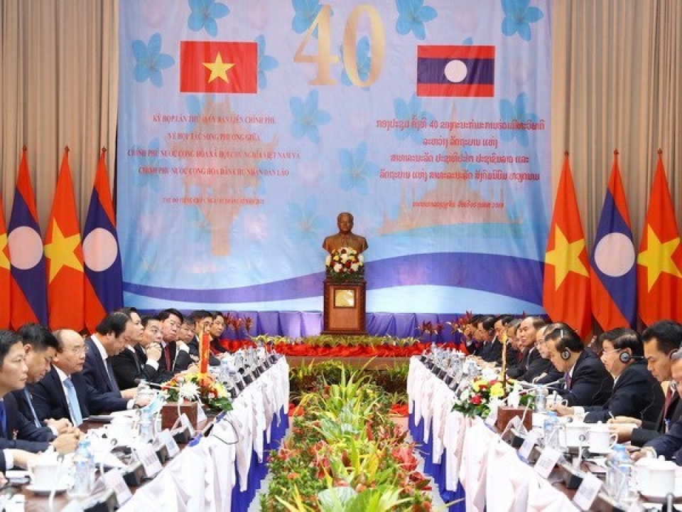vietnamese lao pms co chair inter governmental committee meeting