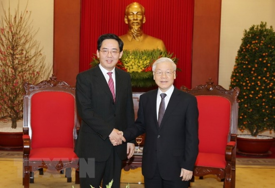 party chief hosts outgoing chinese ambassador