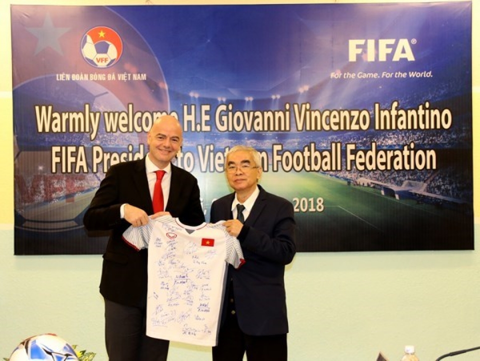 fifa pledges support for vietnams football development